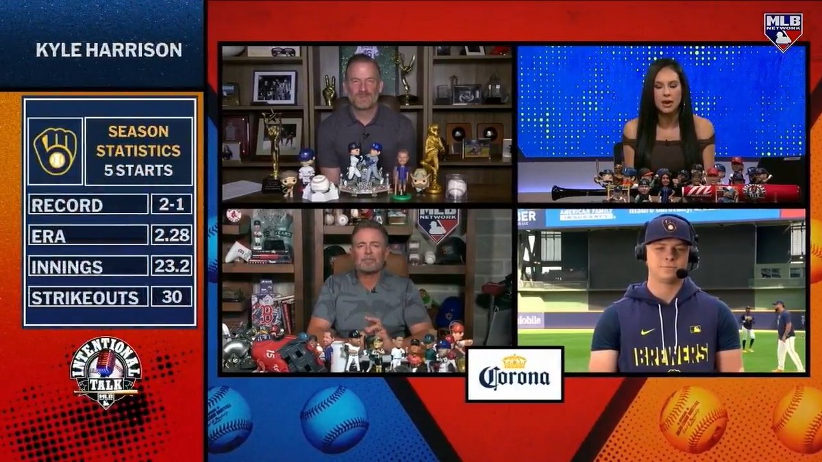 "People here have done a great job making me feel comfortable... got nothing but great things to say about this place." Milwaukee Brewers starter Kyle Harrison is pitching at a career-high level with his new squad! MLB Network + Corona USA