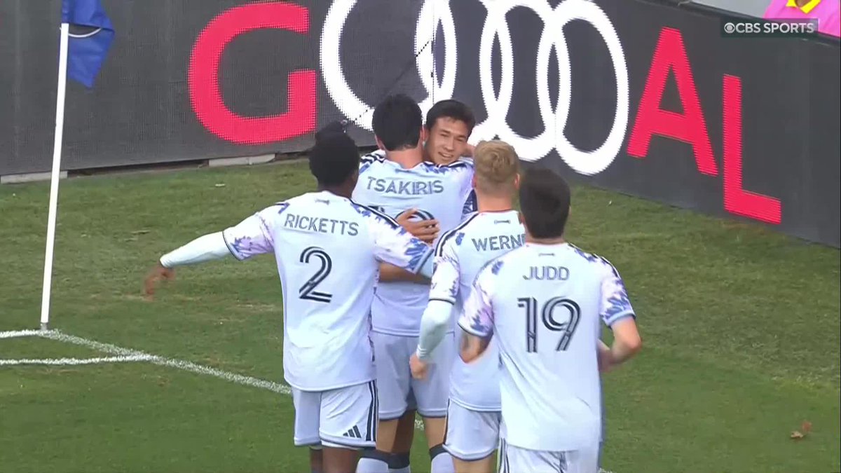GIVEN AWAY! 🫴 San Jose-native Beau Leroux capitalizes on a heavy touch to put San Jose Earthquakes up!