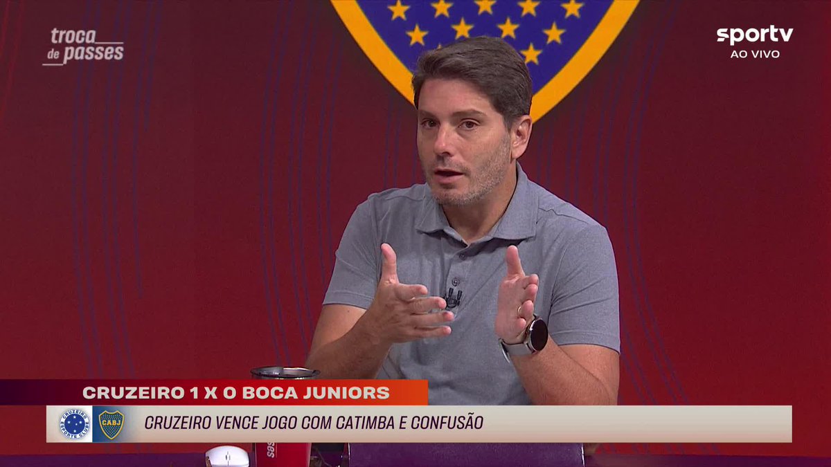 Bancada do #TrocaDePasses critica a arbitragem da partida entre Cruzeiro e Boca Juniors, pela Libertadores. #Futebol #Libertadores #Cruzeiro #BocaJuniors
