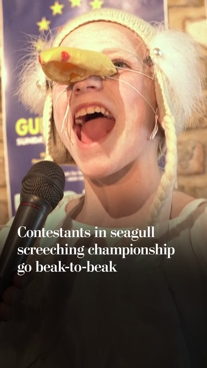 Contestants from 15 countries faced off in an annual European seagull screeching championship. There is no cash prize for winning, just bragging rights — or screeching rights, if you will.