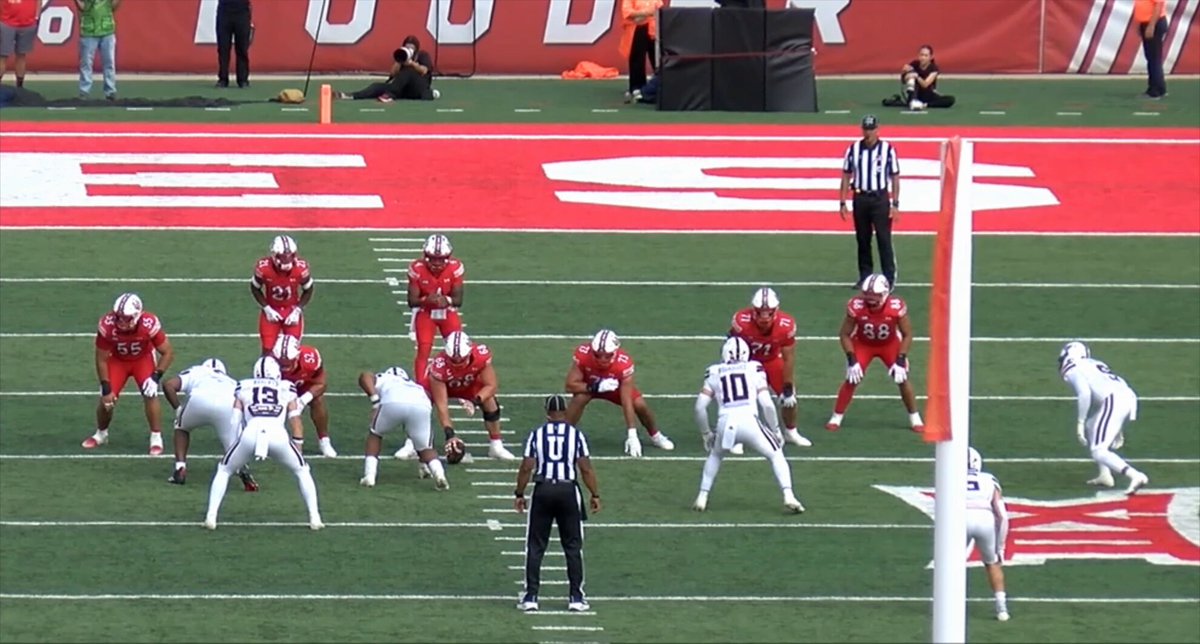 Look at how quickly 49ers rookie Romello Height beats 1st rounder Caleb Lomu to the inside