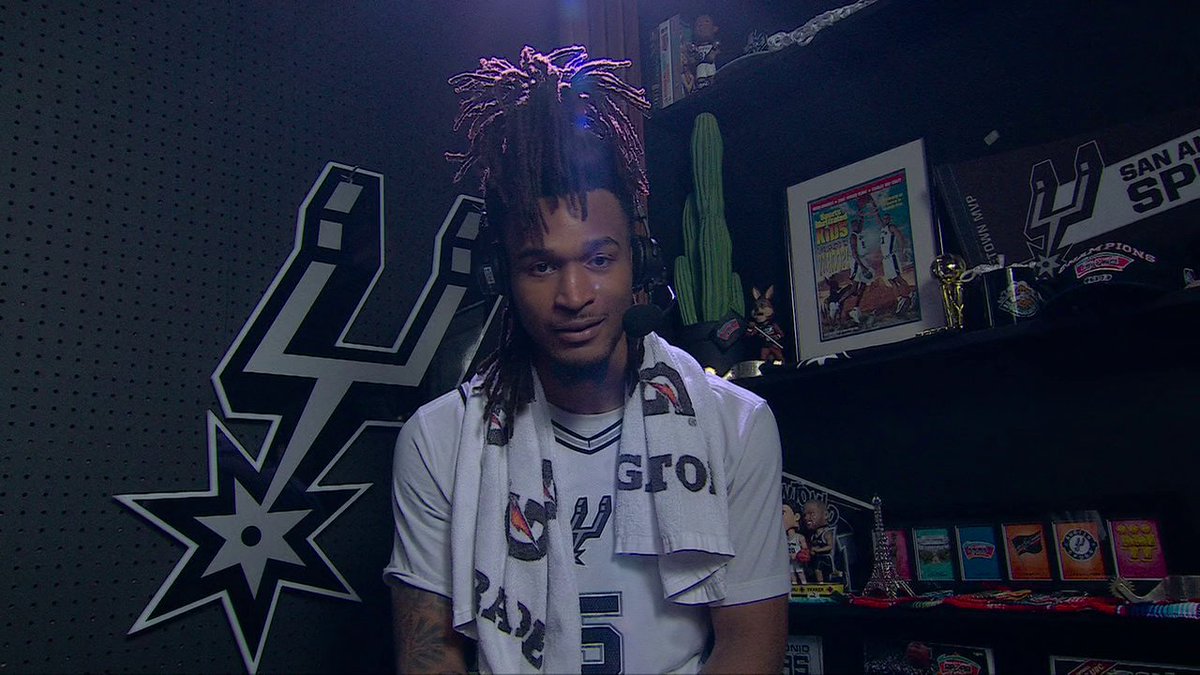 "I feel like [the fans] deserve this as much as we do." Stephon Castle gave the San Antonio fans their flowers after their first playoff series win since 2017 💐