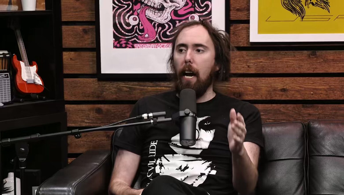 Asmongold reveals why he has tin foil on all the windows of his house “I would wake up at eight PM and I would go live at like midnight and I would stream until like 8:00am and then I would maybe cook myself a steak and then pass out around 10:00am and then I would repeat this process” “If you do that like the sun is like the worst thing that’s ever existed right it’s so annoying and so I don’t like it I mean that’s why I’m so pale it’s because I never go out in the sun” “What I have is I have like four different levels of blankets and I have like tin foil behind that and there’s like literally no light that comes through”