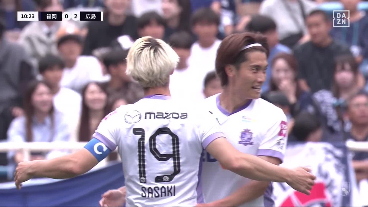 あまりにも鮮やか 💯 加藤の神トラップからのクロスを 東俊希がダイレクトでファーを撃ち抜いた🏹 🏆 明治安田J1百年構想リーグ 🆚 福岡×広島 📺DAZN ライブ配信中 #Jリーグ #だったらDAZN