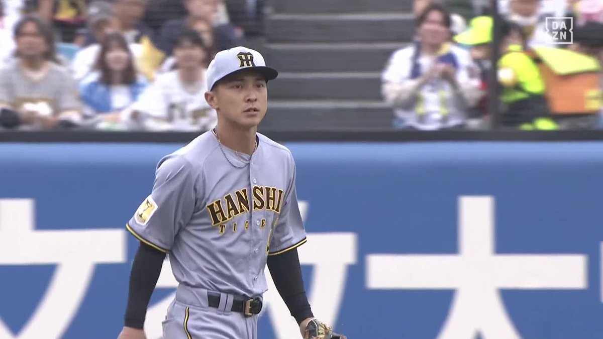 美しさ◎ 熊谷敬宥 逆シングルからのジャンピングスロー ⚾️ヤクルト×阪神 #阪神タイガース #だったらDAZN