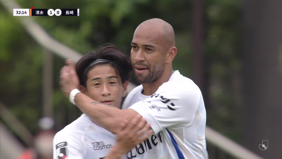チアゴサンタナがヘッドで古巣からゴール奪取🔥 🎦 ゴール動画 🏆 明治安田Ｊ１百年構想リーグ 地域リーグラウンド 第13節 🆚 清水vs長崎 🔢 1-1 ⌚️ 33分 ⚽️ チアゴ サンタナ（長崎） #Ｊリーグ