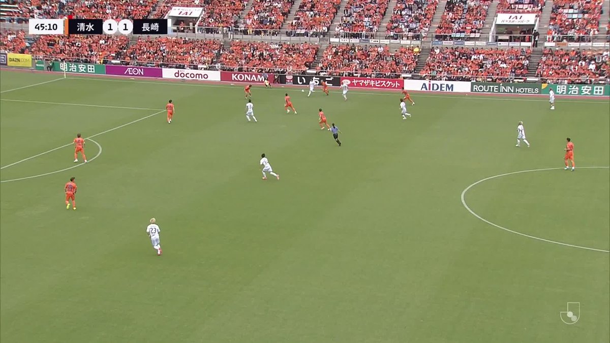 🔷🔶 𝙏𝙊𝘿𝘼𝙔'𝙎 𝙂𝙊𝘼𝙇⚽️✔️ 🔢2-1 ⚽️#長谷川元希 選手 "This is Fantasista.🪄" 笑顔が溢れる長崎加入後初得点😳👏 浮かせたトラップ、ドライブを掛けたシュートがゴールネットを揺らす💥 #vvaren #長崎旋風 #清水長崎