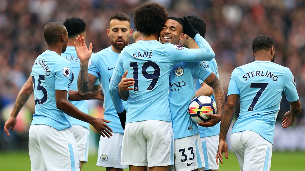 #OnThisDay: West Ham 1-4 #ManCity [2018] ⚽️ [42'] Aaron Cresswell - ⚽️ [13'] Leroy Sané ⚽️ [27' OG] Pablo Zabaleta ⚽️ [53'] Gabriel Jesus ⚽️ [64'] Fernandinho
