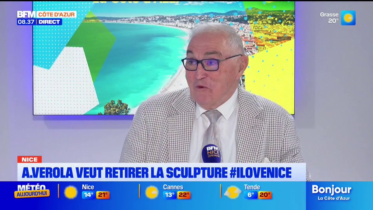 Auguste Verola veut retirer la sculpture #ILoveNice du quai des Etats-Unis