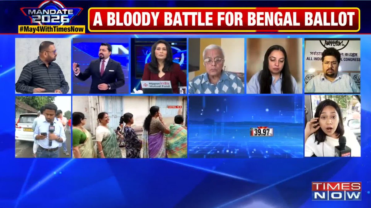 West Bengal Polls Historically voter turnout in Bengal has been higher than in other states, but I won't read too much into the turnout...: JVC Sreeram (Bulls Eye) @MadhavGK | @ShreyaDhoundial