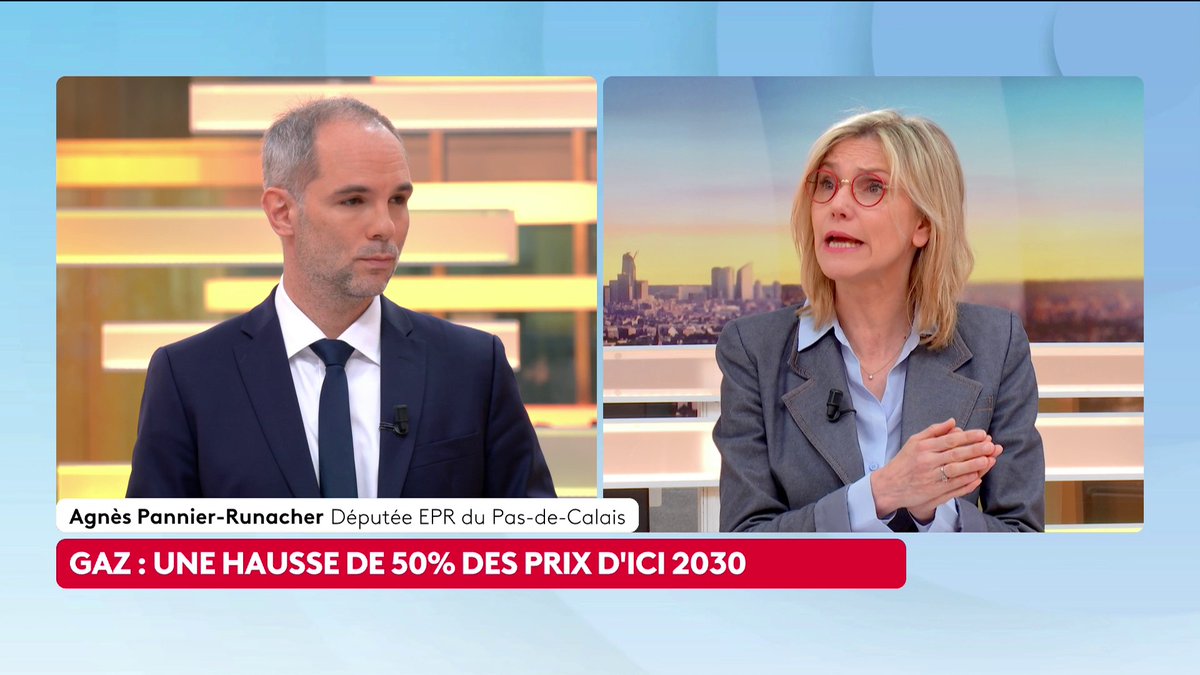 Gaz : "Il faut rendre le choix de l'électricité plus désirable que le choix du gaz. Ça veut dire qu'à chaque fois que vous avez un problème avec votre chaudière gaz, vous vous disiez que c'est le bon moment pour passer à l'électricité", déclare Agnès Pannier-Runacher. #canal16
