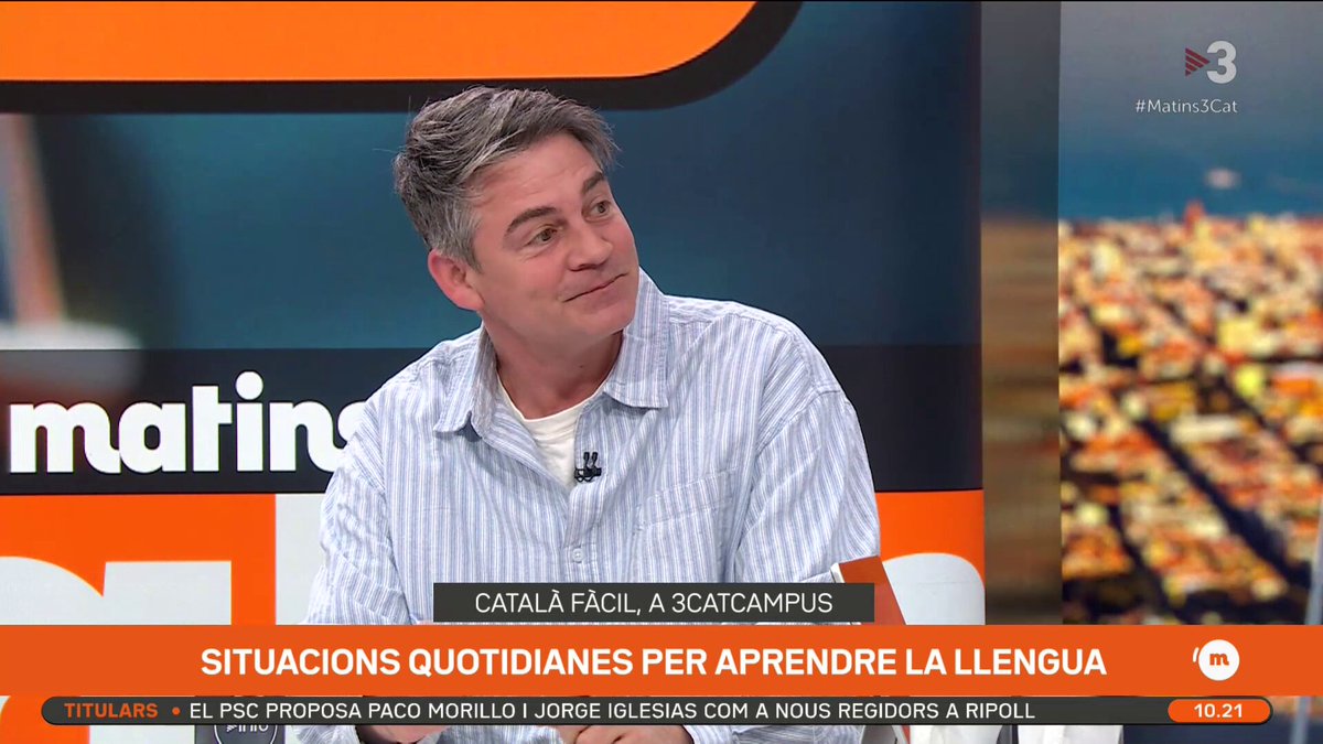 Roger Coma, sobre el nou projecte de 3Cat "Català fàcil": ´"És un programa de suport a gent que està aprenent català. És una evolució del 'Digui, digui', però adreçat a nouparlants" #SetmanaLlengua3Cat