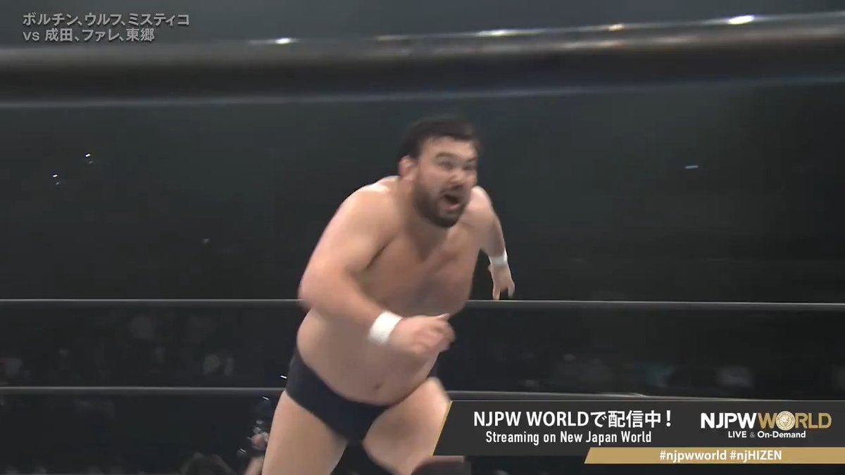 .ウルフアロン A.WOLF "Lariat → Elbow Drop" From the profile URL #njpwworld #njHIZEN
