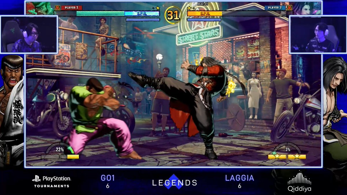 He's just that good. GO1 fights hard and takes the set 7-6.