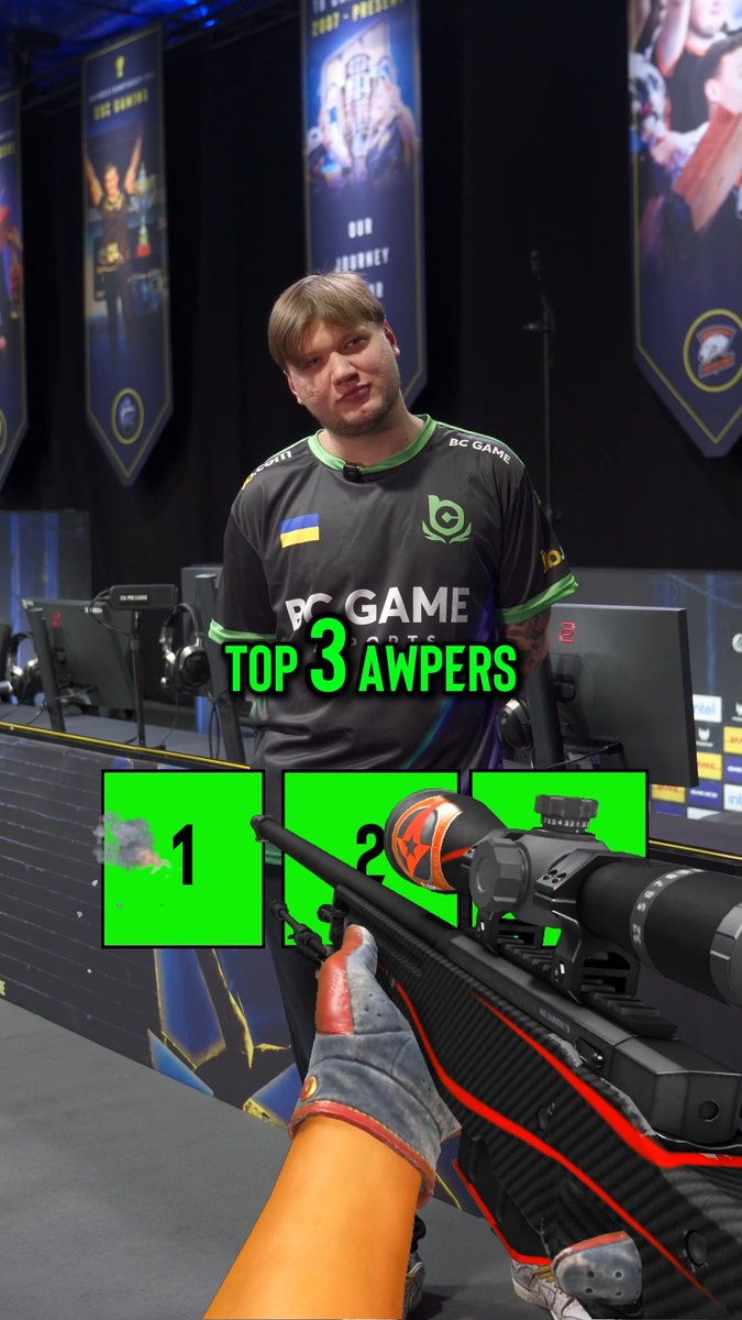 The top 3 AWPers right now according to Sasha 1️⃣2️⃣3️⃣