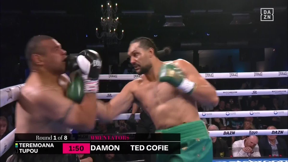 WOW! TEREMOANA WITH A MONSTROUS EARLY KO! 😱 #NicolsonTurner | Live now on DAZN ▪️