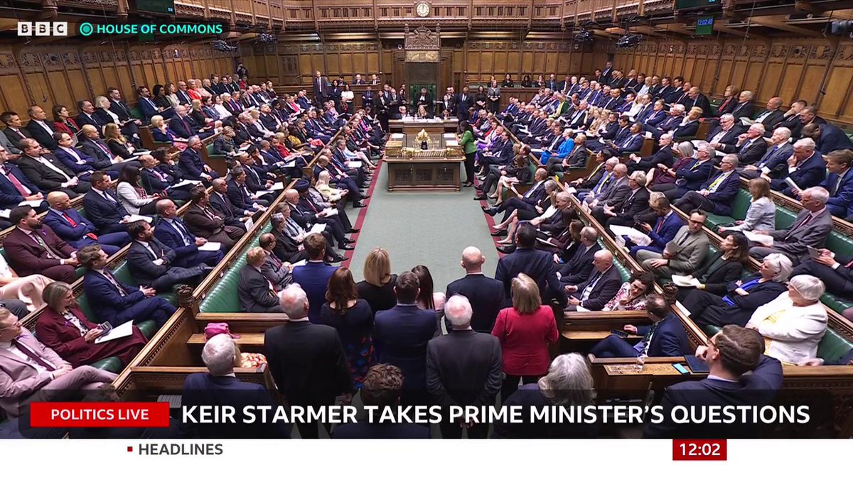 Conservative Party leader Kemi Badenoch asks the PM “how many more people are out of work and claiming Universal Credit since he took office?” Keir Starmer says “we have the Youth Guarantee that we put in place for young people” #PMQs
