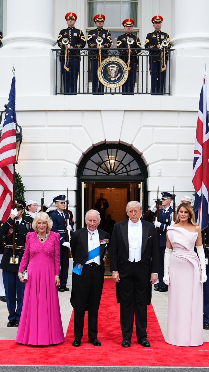 "Tonight, we are here to renew an indispensable alliance which has long been a cornerstone of prosperity and security for both British and American citizens." - Charles R During the State Dinner at the White House, The King spoke of the historic ties between the United Kingdom and the United States and the strength that comes from standing together. Read His Majesty's message in full:
