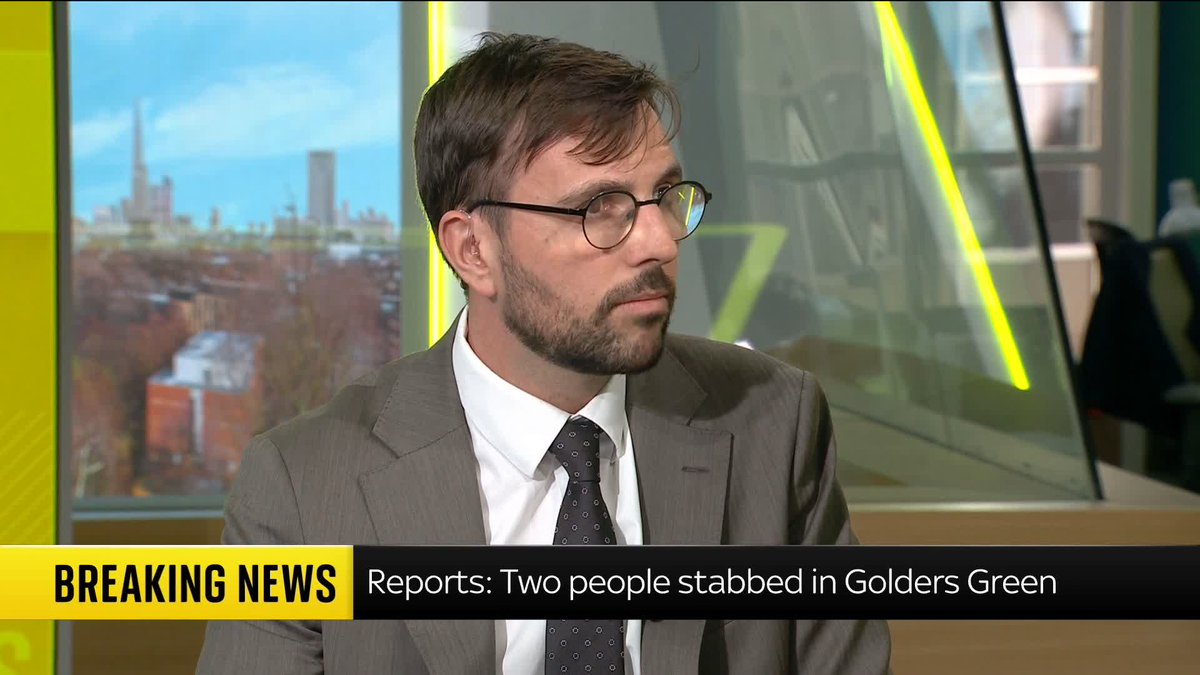 BREAKING: Two people have been stabbed in Golders Green this morning and a man has been arrested, a Jewish Security Group has said Live updates: 📺 Sky 501, Virgin 602, Freeview 233 and YouTube