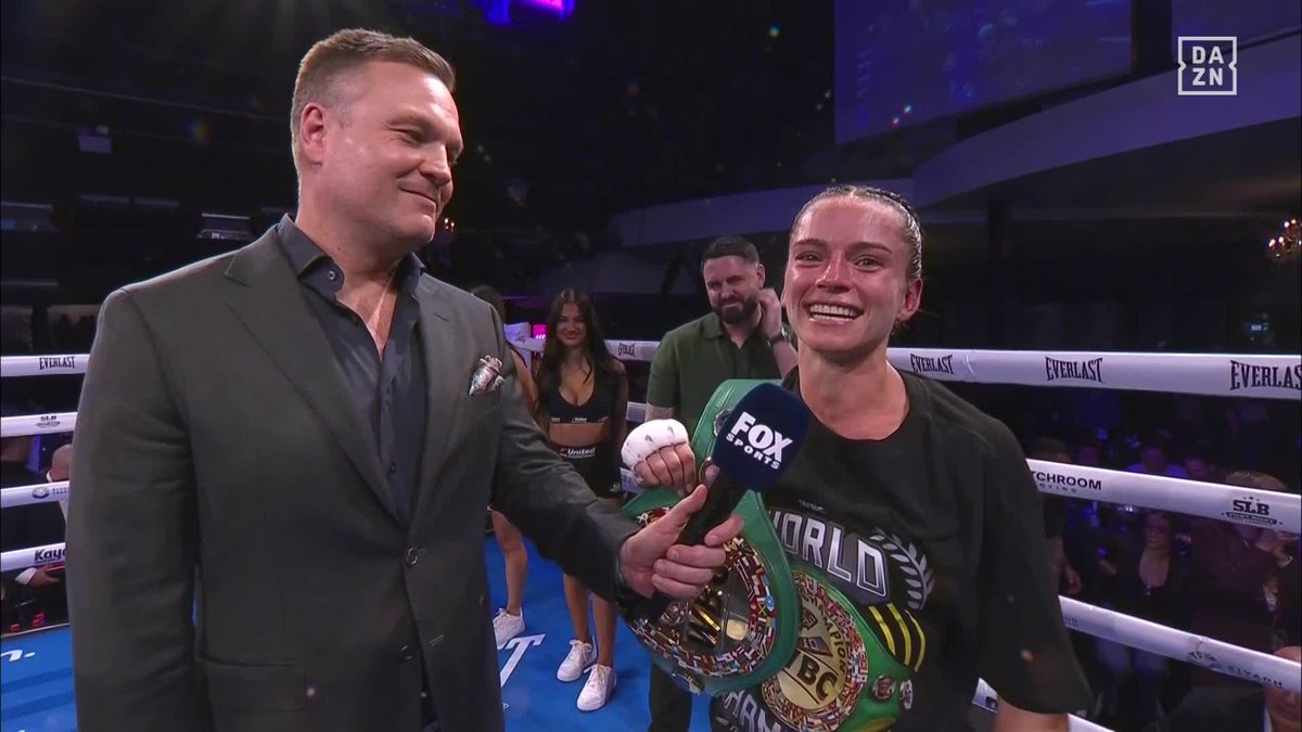 "Ellie Scotney, you've got all the belts. I'm next in line, lets make it happen for the fans!" 👀 #NicolsonTurner | Live now on DAZN ▪️