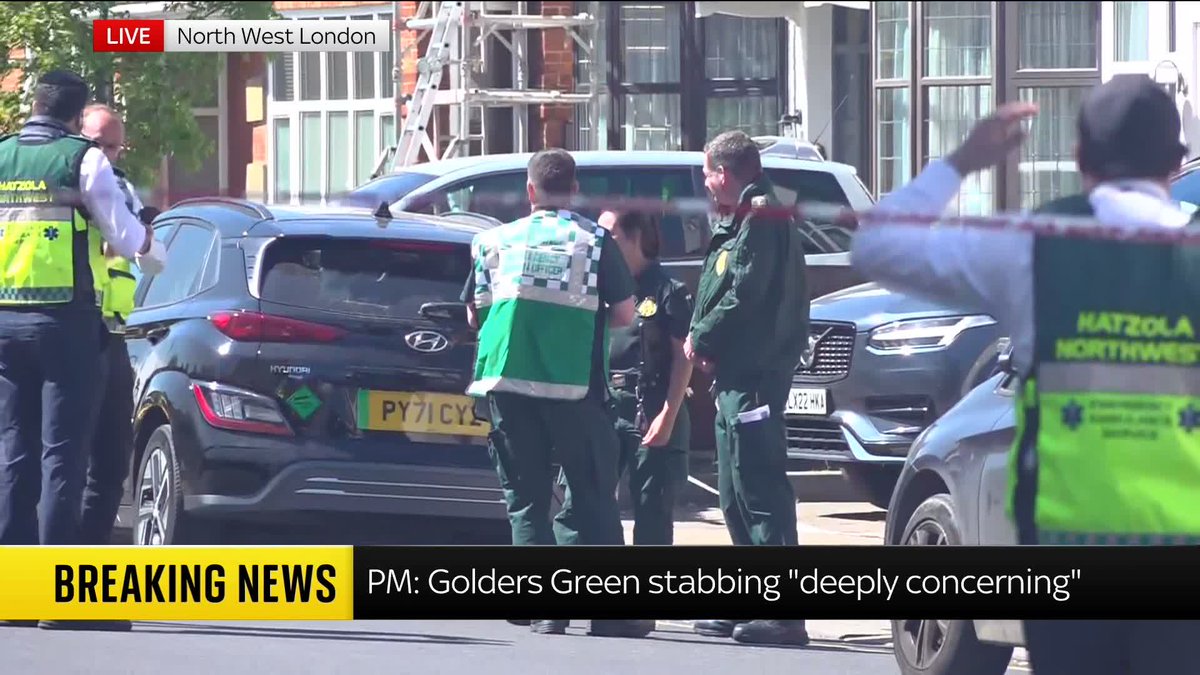 'It feels that we are in a relentless time of seeing this age-old antisemitism rearing it's ugly head.' Rabbi Miriam Berger reacts to reports of a stabbing in Golders Green in north-west London 📺 Sky 501, Virgin 602, Freeview 233 and YouTube