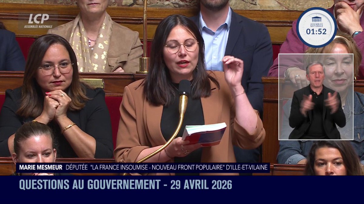 Frais d'inscription des étudiants étrangers hors UE : "Ces frais différenciés sont une mesure raciste, une officialisation de la préférence nationale en France, tout droit sortie du programme de Marine Le Pen", dénonce Marie Mesmeur. #QAG #DirectAN