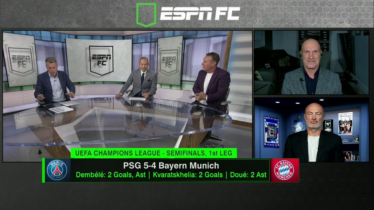 "It was just an amazing game of football." The FC crew is already looking forward to the next leg between PSG and Bayern 🍿