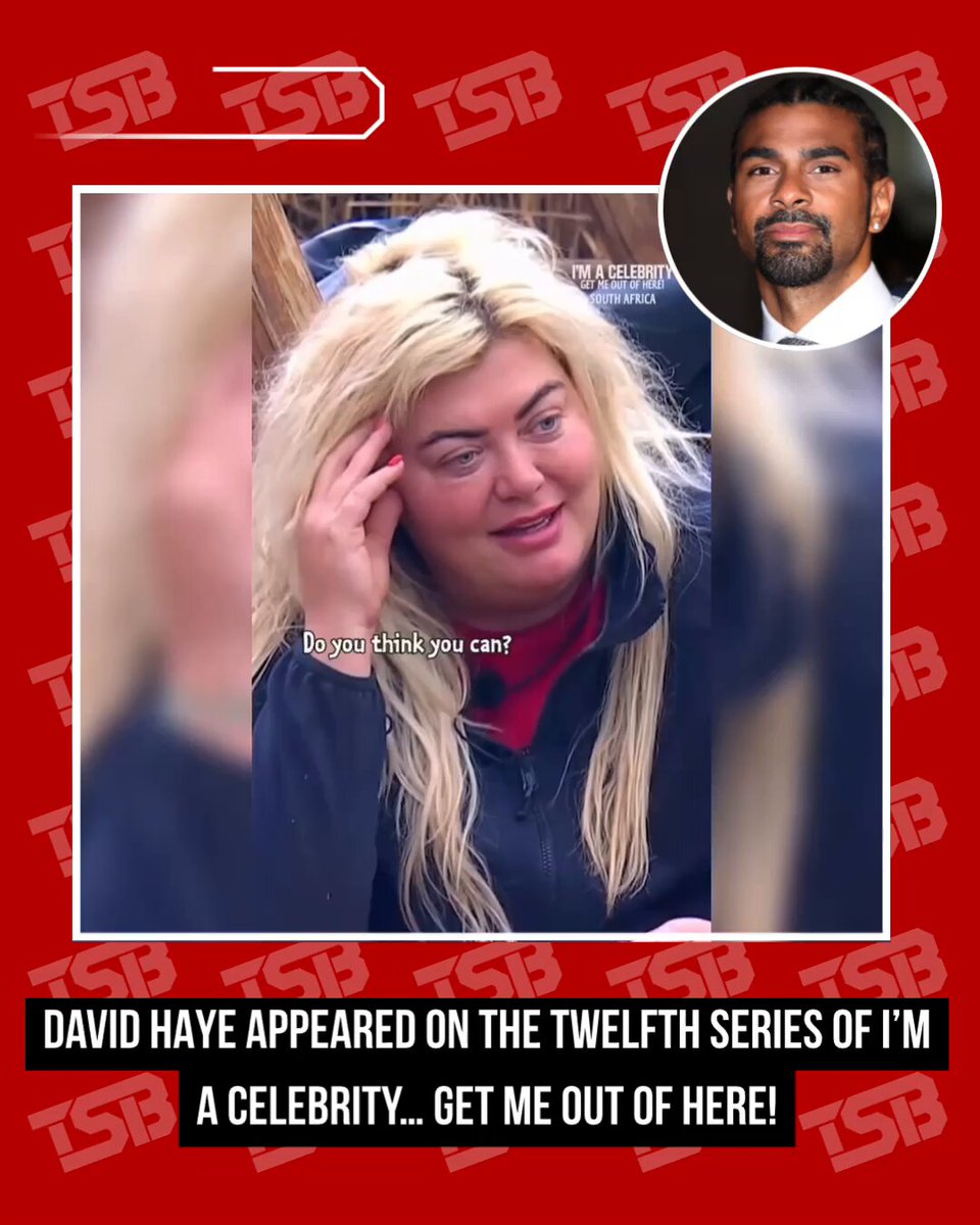 #DavidHaye is reportedly preparing legal action against #ITV for up to £10 million, amid claims of ‘irreparable brand damage’ following the fallout from his appearance on I’m A Celebrity South Africa. The boxer is said to have instructed his lawyers to write to the broadcaster, calling for a ‘full investigation’ into the programme’s editing, which he believes was deliberately manipulated to portray him as a ‘pantomime villain’. #TSBCelebs #TSBTalks [🎥: I'm A Celebrity... Get Me Out Of Here! ]