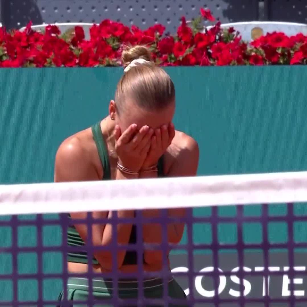 First lucky loser to reach a WTA 1000 semifinal in this new format. Boyfriend Griekspoor arrived just in time for MP after playing the doubles R16.