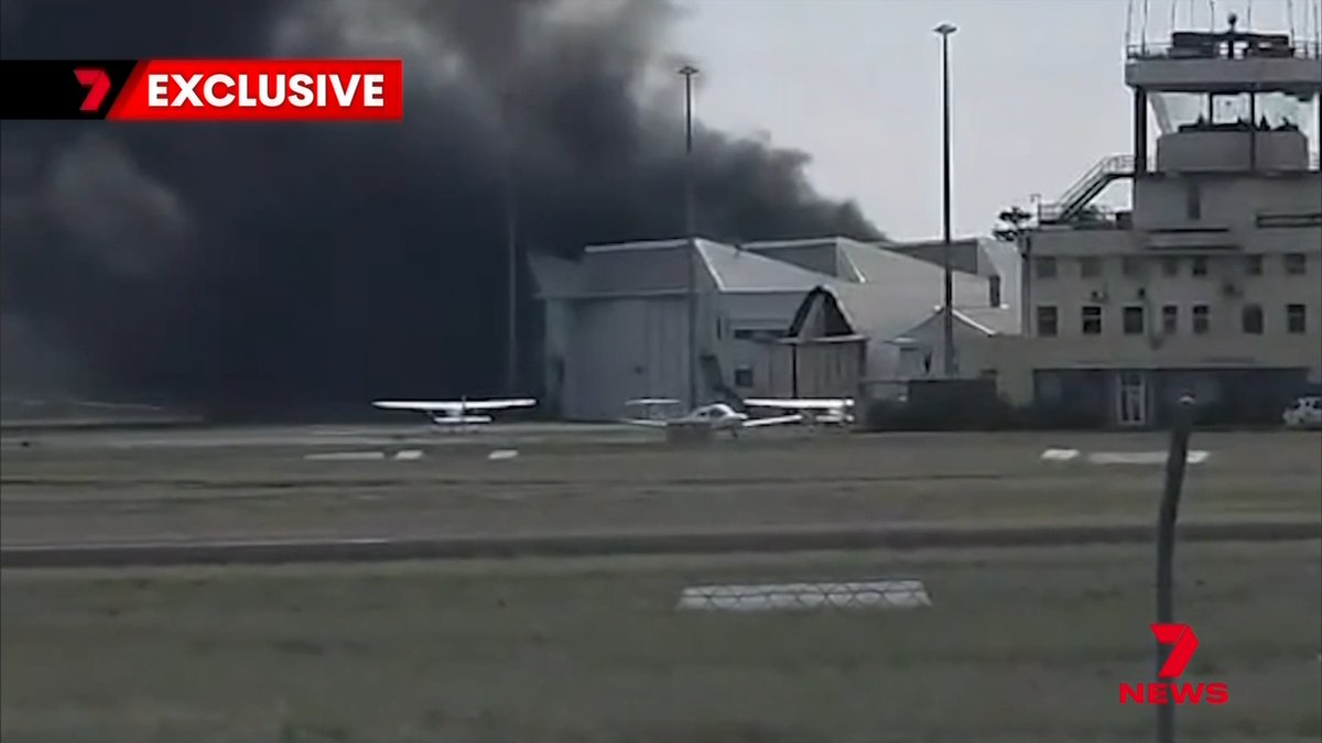 2 people are dead and nearly a dozen injured after a light plane crashed into a hangar at an airport in Adelaide. The training aircraft had just taken off when it appeared to suffer engine failure, nosediving and bursting into flames on impact.