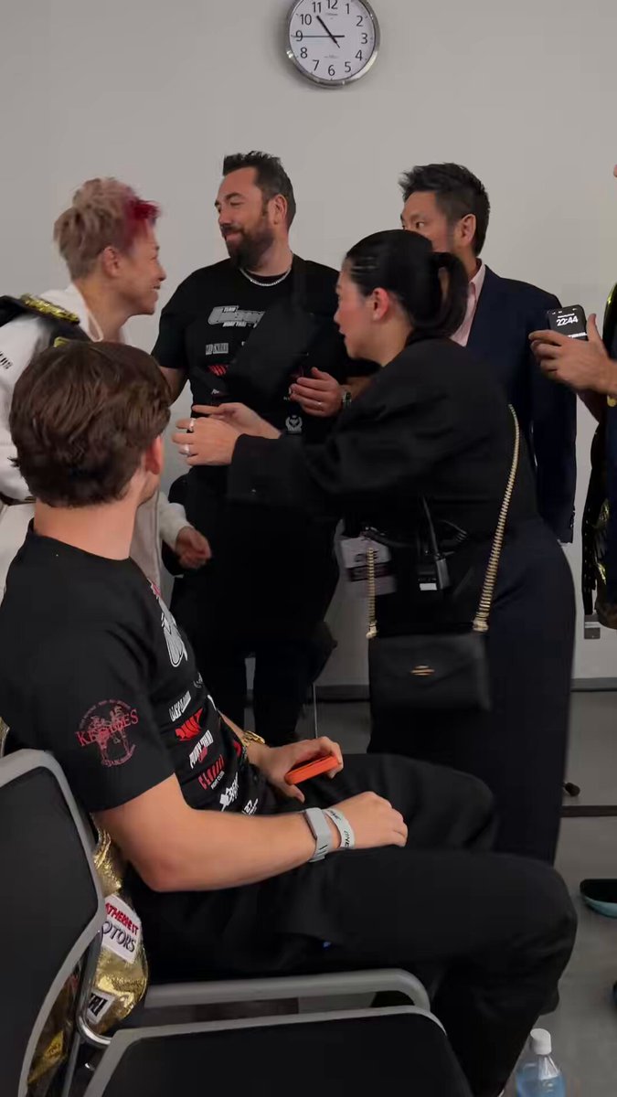 Takeru arrives for the post event press conference #ONESamurai1