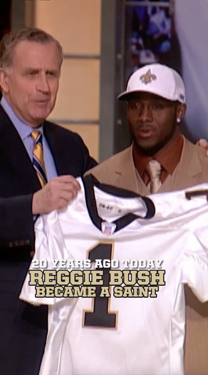 Where were you 20 years ago today when the #Saints drafted Reggie Bush?