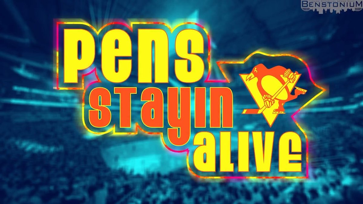 Tonight. Game 6. Pens are "Stayin' Alive"