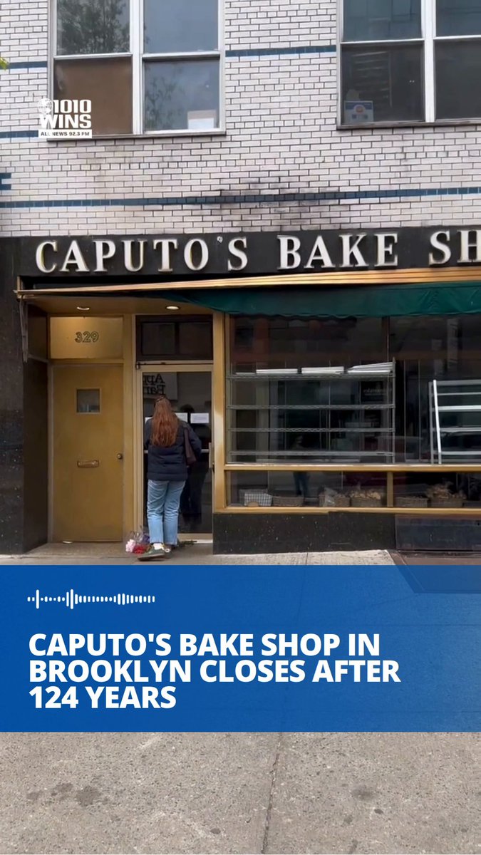 🍰 Caputo's Bake Shop in Carroll Gardens, Brooklyn, closed this week after 124 years. "It just came to a point where I said it's time for me, it's time for my family," said owner James Caputo. James is the fifth and final owner in the family. The first was in 1902. The fourth owner, John, said, "I am happy, and I have some sad feelings." Loyal customers left flowers and letters at the Italian bakery after hearing of its closure Monday. Among them was 13-year-old Logan. "I just wrote about how my father has been coming here since he was 13 back in the '70s," he said. 🎤 Amanda Alexandre reports 📸 Amanda Alexandre 🔊 Tune into 1010 WINS at 92.3 FM for more local news #nyc #newyorkcity #nycnews #brooklyn #bakery #carrollgardens #italianfood