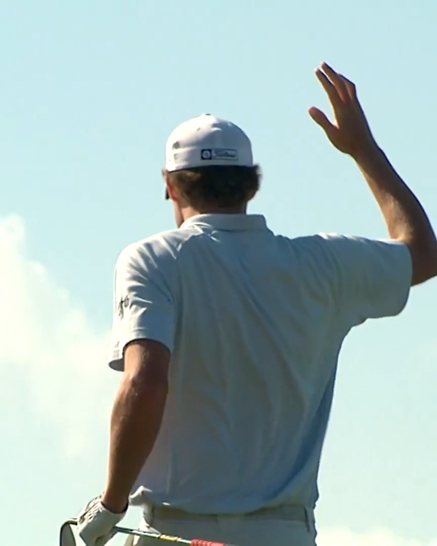 Blind pitch perfection 😮‍💨 Even Nick Watney couldn’t believe this shot.