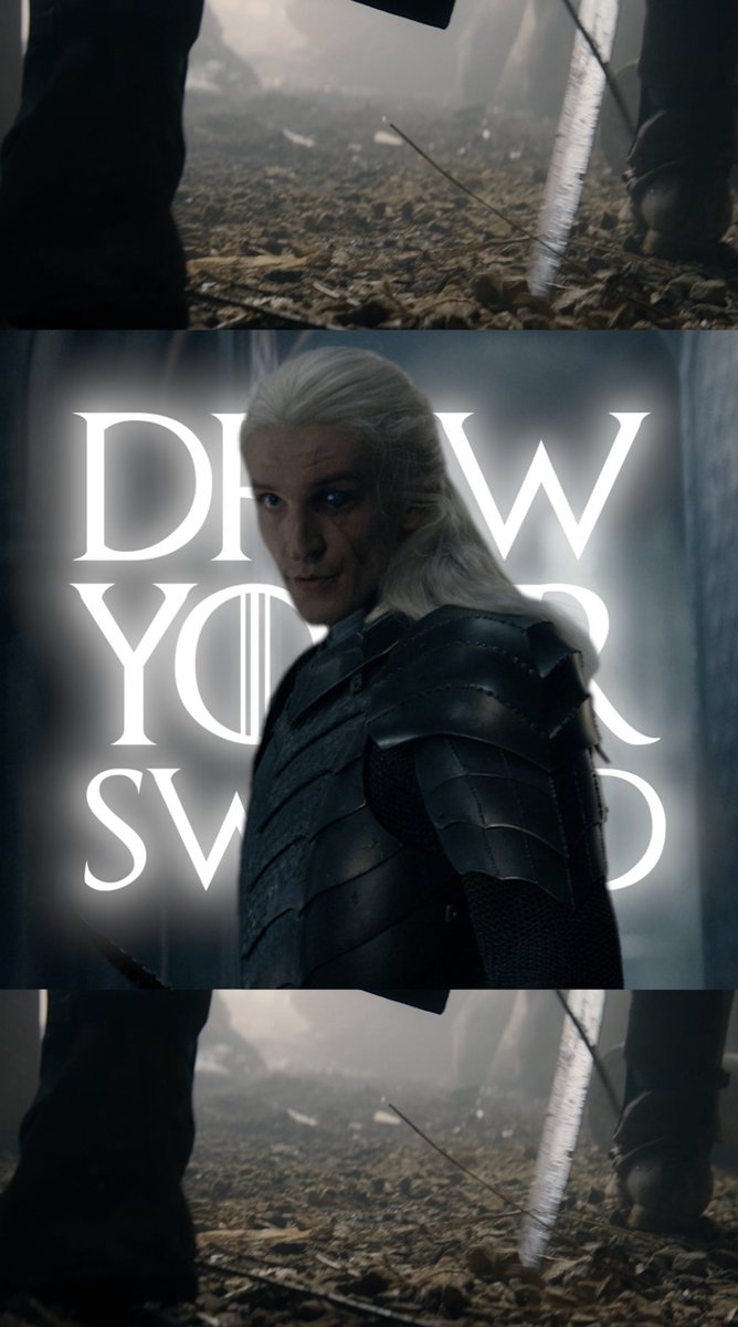 Draw your sword. #HOTD