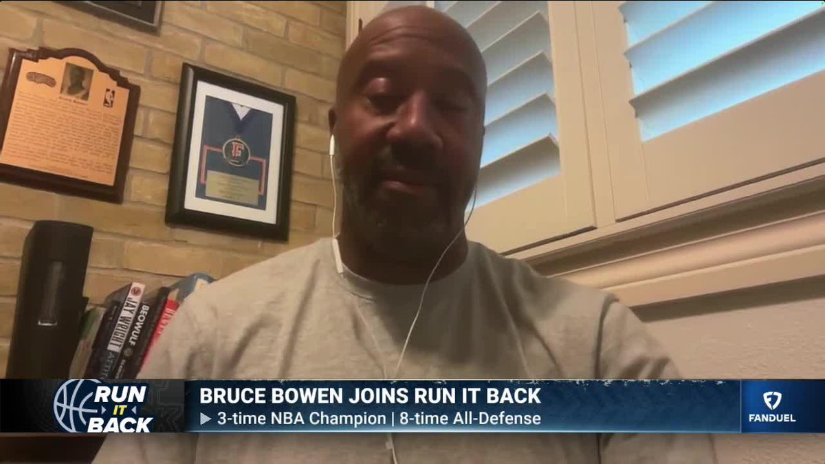 Manu Ginobili still makes fun of Bruce Bowen for how he guarded Michael Redd 😅 "His unorthodox release was behind his head!" Bruce Bowen | Michelle Beadle | Chandler Parsons | Lou Williams