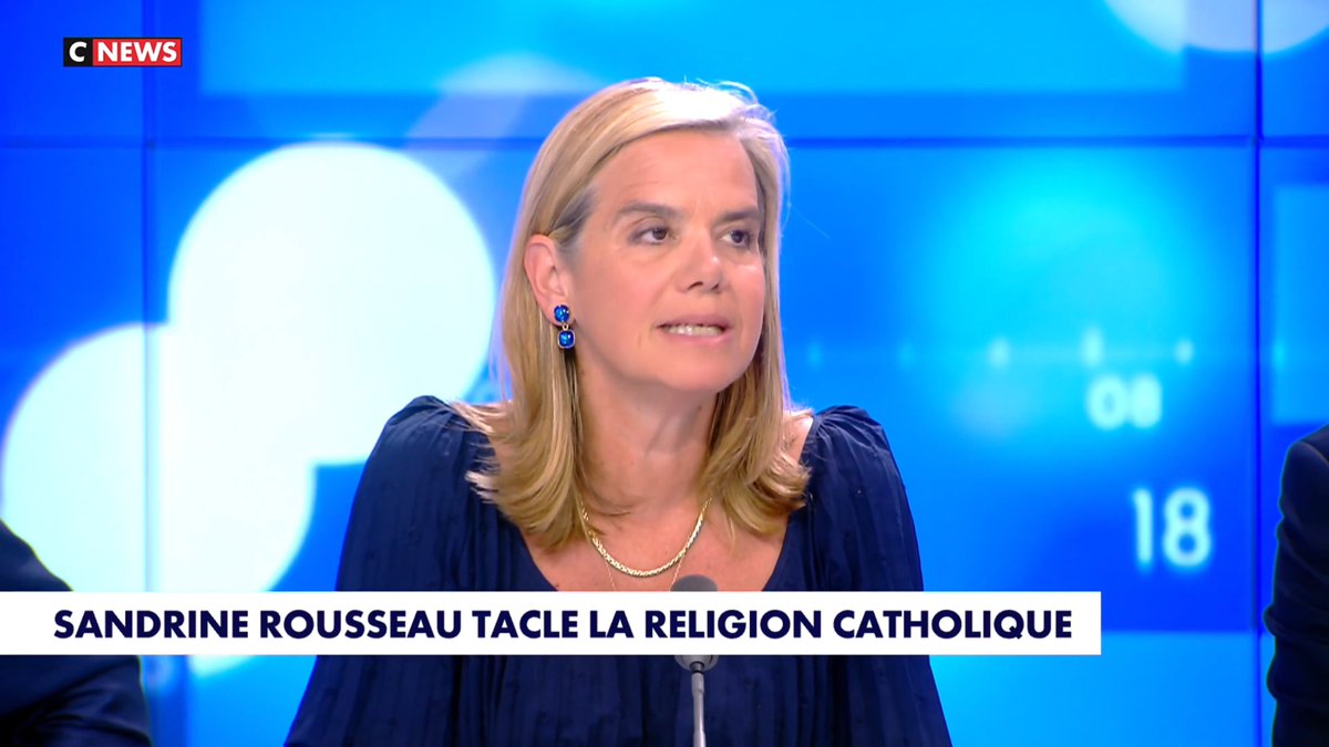 📺 « Après les hommes déconstruits, les barbecues virilistes, le voile islamique potentiel embellissement pour les femmes, la menace de l’OAS... Sandrine Rousseau accuse la religion catholique d’être un "boys band". » Gabrielle Cluzel sur Face à l’Info (CNEWS)