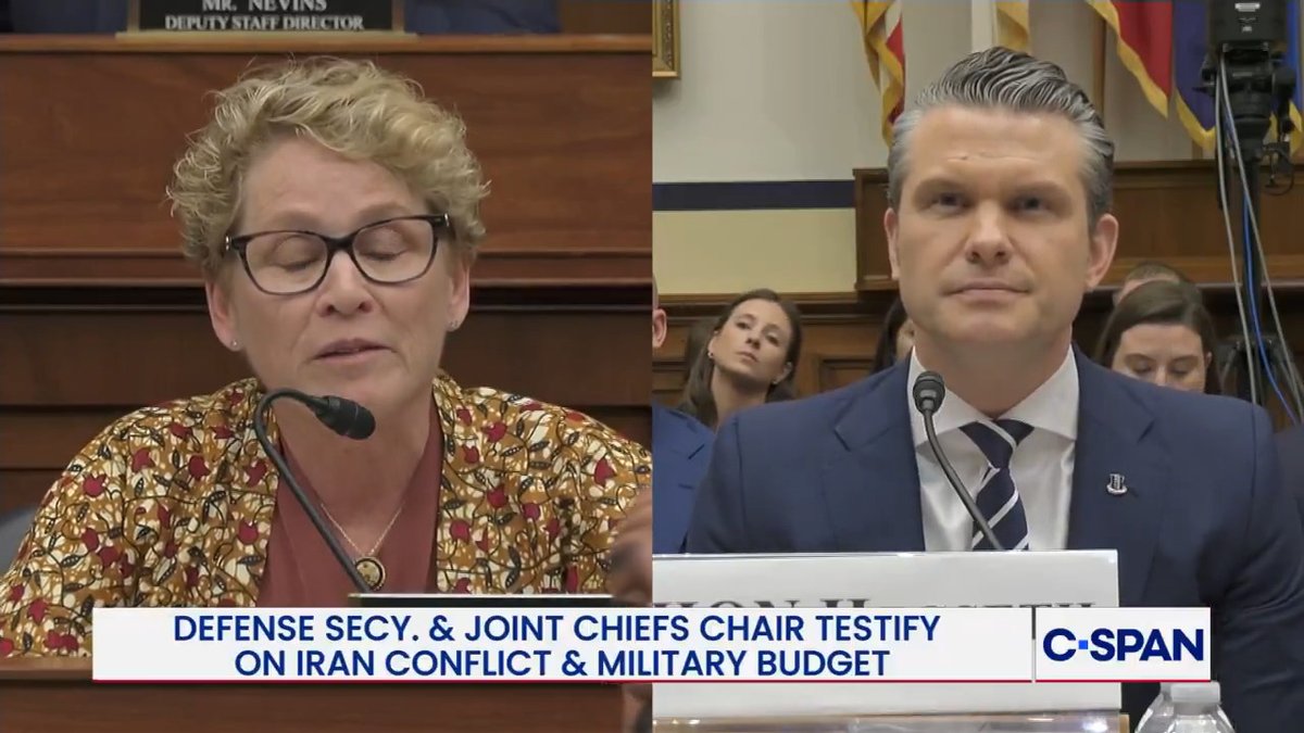 .Chrissy Houlahan on former Army chief of staff Gen. Randy George: "Why did he get fired?" Secretary Hegseth: "It's very difficult to change the culture of a department that's been destroyed—" Houlahan: "Gen. George destroyed a culture?" Hegseth: "We needed new leadership."