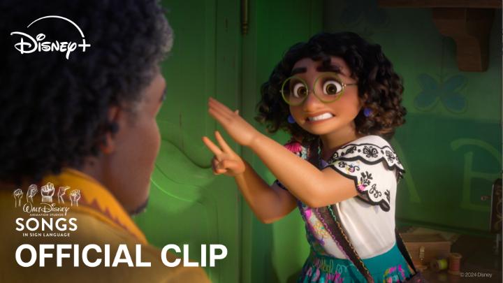 🎵We Don’t Talk About Bruno🎵…but we move to it 🤟💃 Watch this song and more with Songs in Sign Language, newly reimagined sequences, now streaming on Disney+!