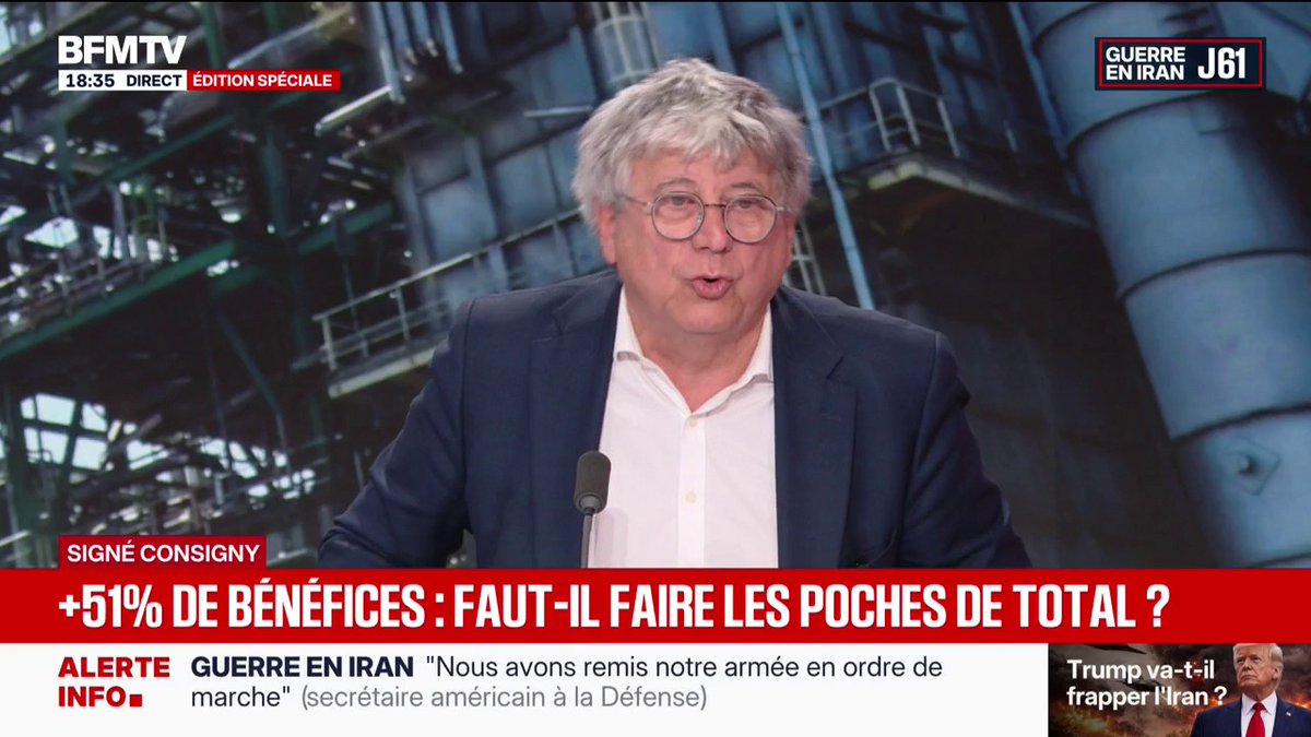 Pour Éric Coquerel, député LFI, il faut “bloquer les marges de Total en tant que raffineur et producteur, et bloquer les prix pour libérer du pouvoir d’achat pour les Français”