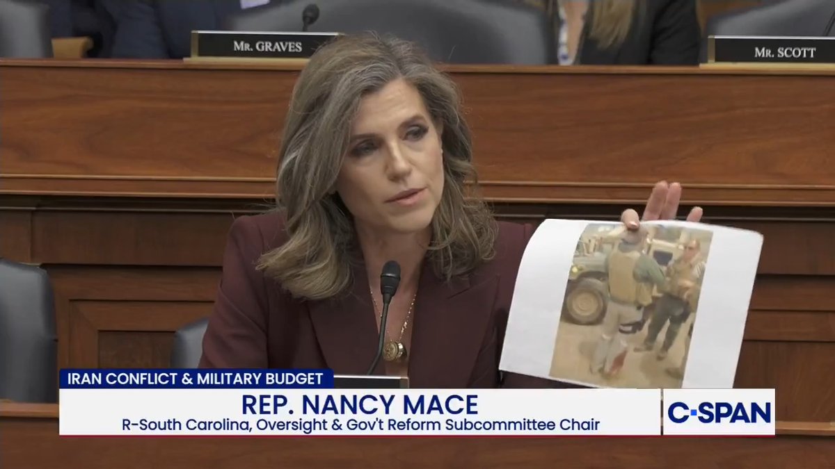 .Rep. Nancy Mace presenting numerous documents and allegations against Rep. Cory Mills (R-FL):