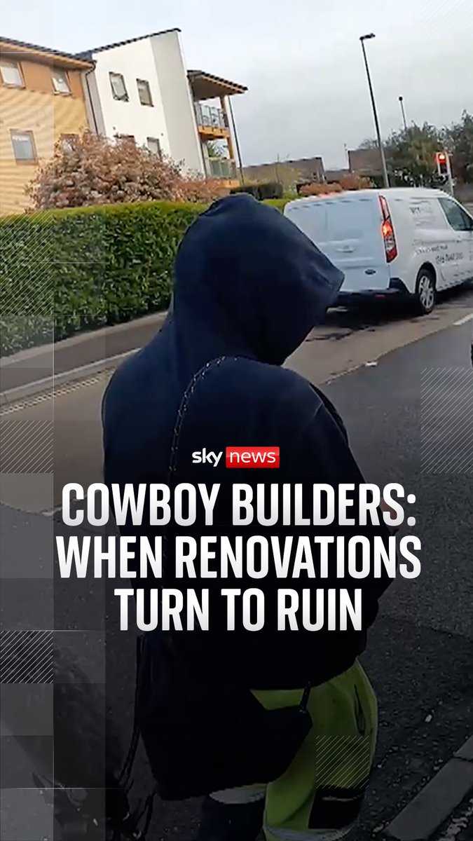 Sky News has discovered that only 43 "cowboy builders" were successfully prosecuted across Great Britain in the last year, despite tens of thousands of complaints by homeowners. But why are cowboy builders getting away with it? Sky's Amelia Harper reports. 🔗