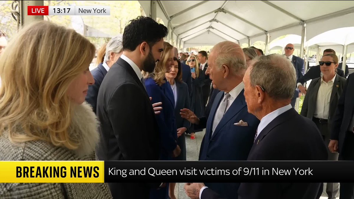 King Charles Shakes Hands with NYC Mayor Zohran Mamdani at 9/11 Memorial