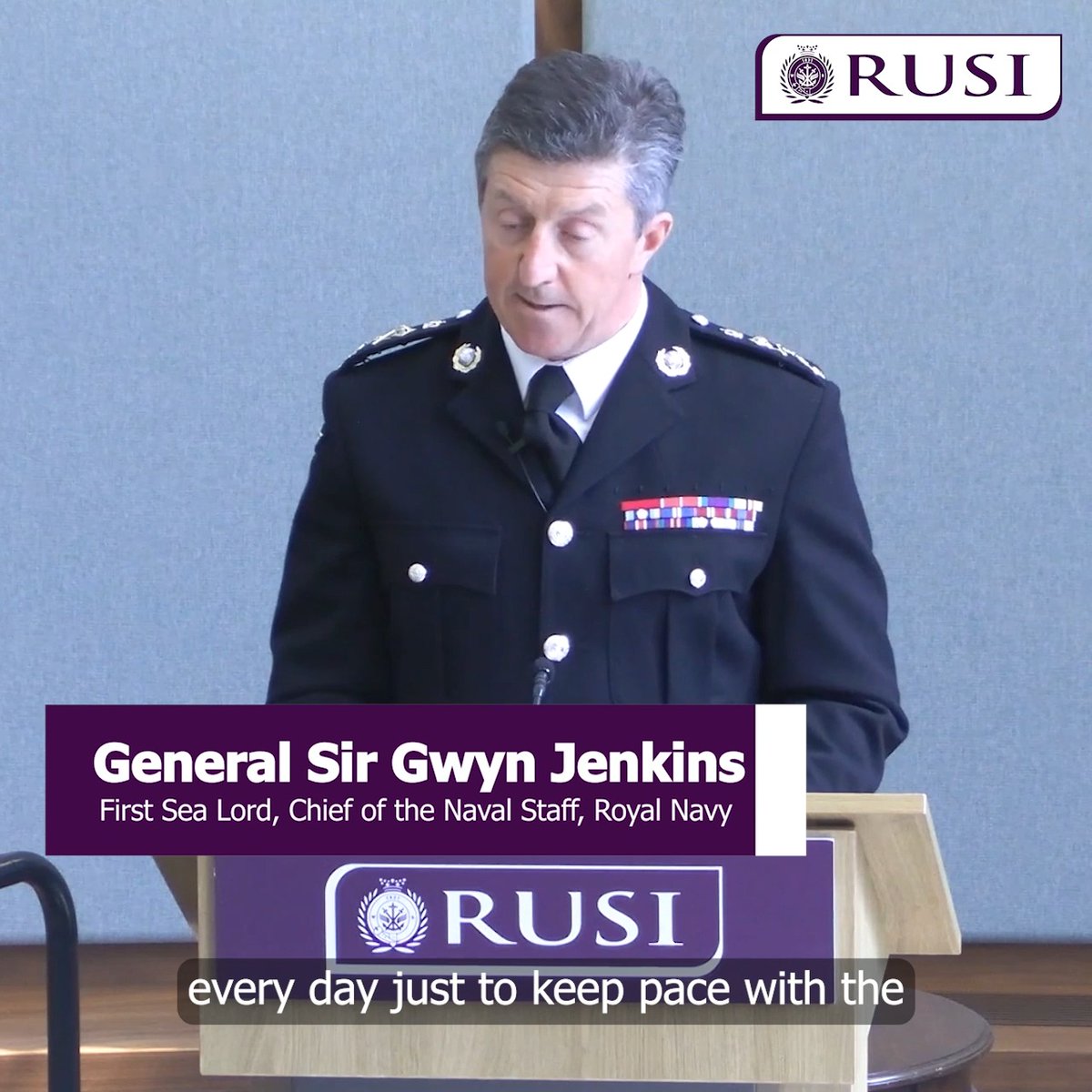 We were delighted to welcome General Sir Gwyn Jenkins, First Sea Lord and Chief of the Naval Staff, to RUSI to deliver the inaugural Lord Fisher Lecture. He set out a clear vision for a hybrid Royal Navy, combining advanced technologies with uncrewed systems, and highlighted the urgency of strengthening deterrence in the North Atlantic amid rising Russian activity. 'We see our hybrid Navy as part of something greater. A new partnership of Northern Navies, a multinational maritime force to defend north-western Europe and the High North with the UK at the helm.' Read the RUSI News piece: Watch the event recording: