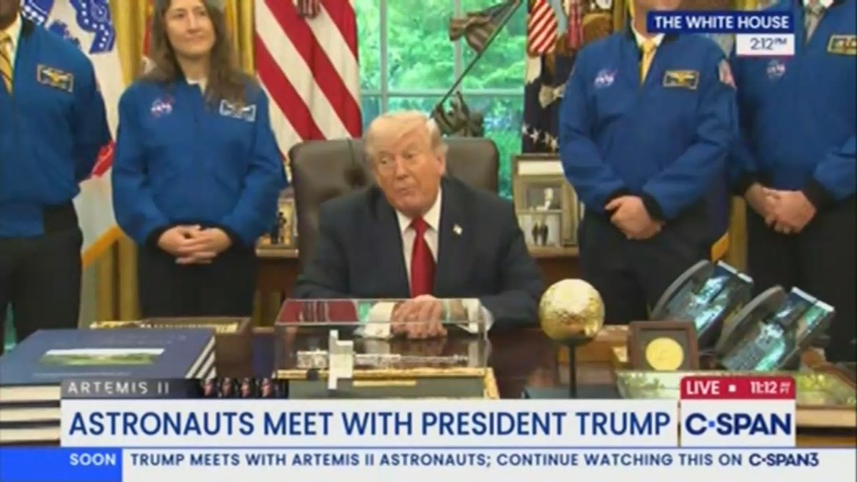 Trump claims he's physically "very, very good" and fit to be an astronaut: "To get in there, you have to be very smart. You have to do a lot of things physically good. So, I would have had no trouble making it. I'm physically very, very good."