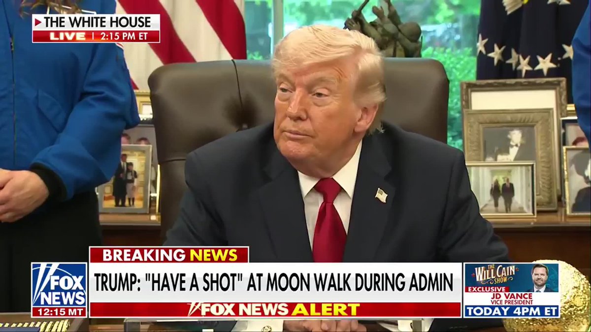 REPORTER: “Do you have an update on the UFO files?” PRESIDENT TRUMP: “I think we're going to be releasing as much as we can in the near future…I've interviewed people my first term primarily, but I interviewed some pilots, very solid people, and they said they saw things that you wouldn't believe. So you're going to be reading about it.”