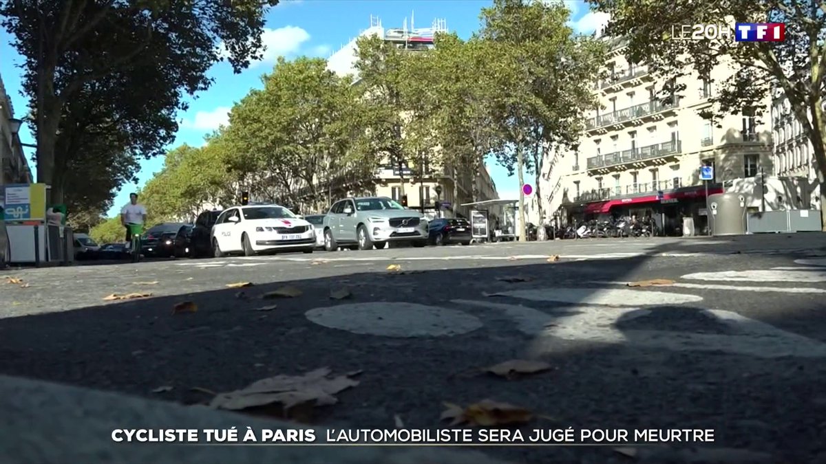 Cycliste tué à Paris : l'automobiliste jugé pour meurtre 📺 #LE20H de TF1 avec Gilles Bouleau