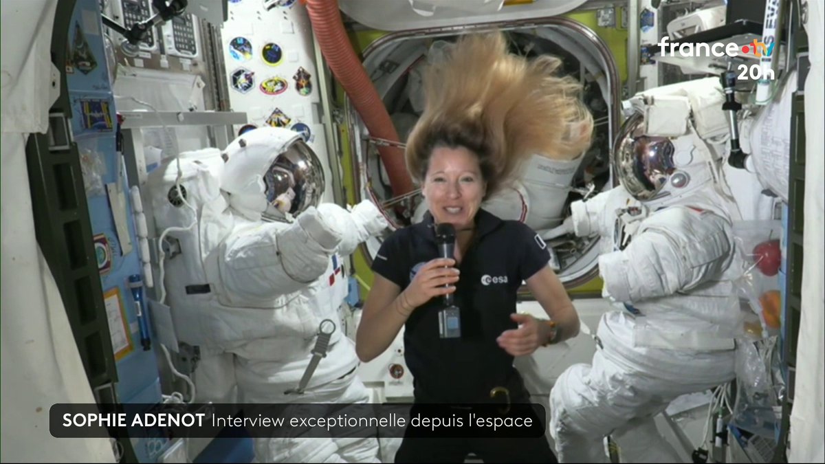🔴🗣️ "Je suis une grande rêveuse, une machine à fabriquer des rêves. Bien sûr que la lune fait partie de mes rêves." Sophie Adenot, astronaute de l’Agence Spatiale Européenne, savoure ses moments dans l'espace et garde la lune en ligne de mire #JT20h