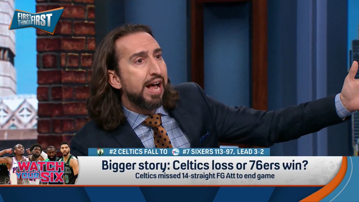 .nick wright has a message for his NBA Championship pick Celtics 👀 “I say this earnestly and sincerely. You don’t have to play this way…It is great to have that pitch…However, that can’t be your only pitch.”